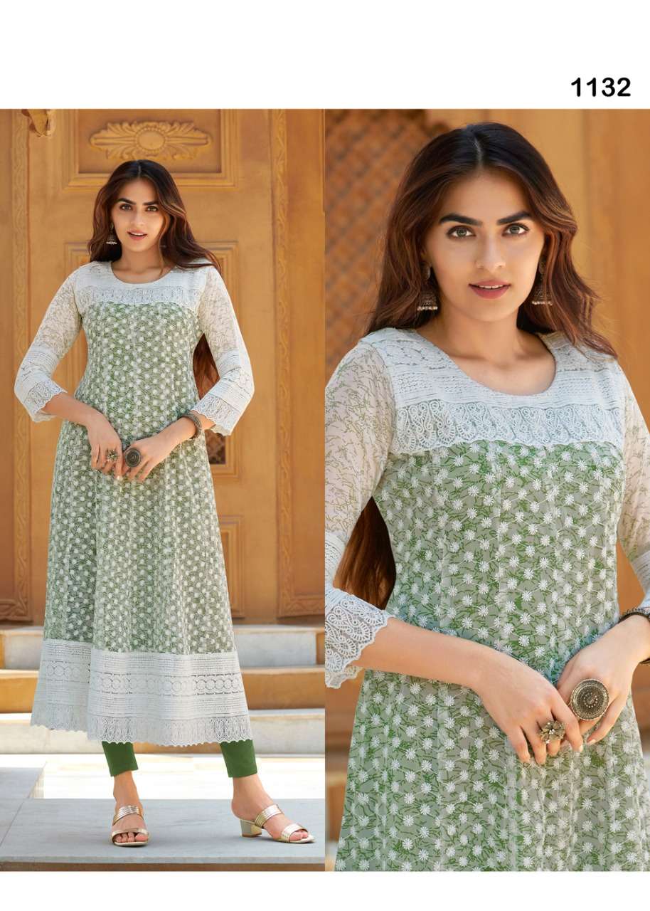 S3forever-eliza-fabric-georgette- Heay -Carzy Print-front Work Anarkali-long-gown-kurti-1132